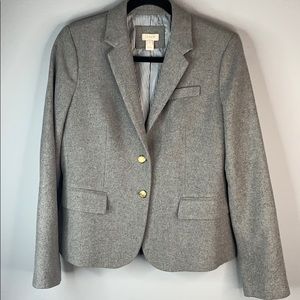 J Crew Gray Wool Regent Blazer Size 8 Style G7168